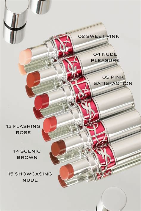 lip ysl|YSL lip gloss chart.